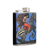 La femme sauvage monte le flacon de zèbre (Droite)