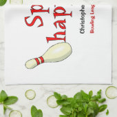 La fente drôle personnalisée se produit serviette (Plié)