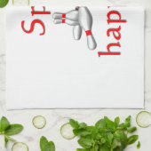 La fente drôle se produit serviette de bowling (Plié)