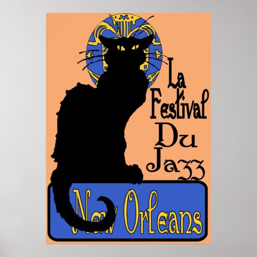 La Festival Du Jazz, Chat Noir Poster (Voorkant)