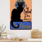 La Festival Du Jazz, Chat Noir Poster (Keuken)