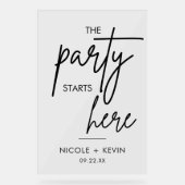 La fête commence ici Accueil Mariage (Recto)