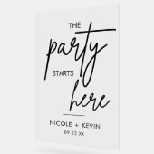 La fête commence ici Accueil Mariage (Angle)