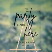 La fête commence ici Accueil Mariage (Neutre)