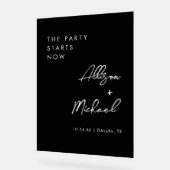 La fête commence maintenant Mariage noir bienvenue (Angle)