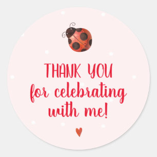 La fête d'anniversaire de Ladybug Stickers préf