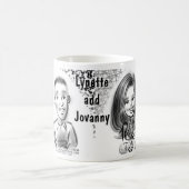 La Fête de la mariée Caricatures la tasse 2014a (Centre)