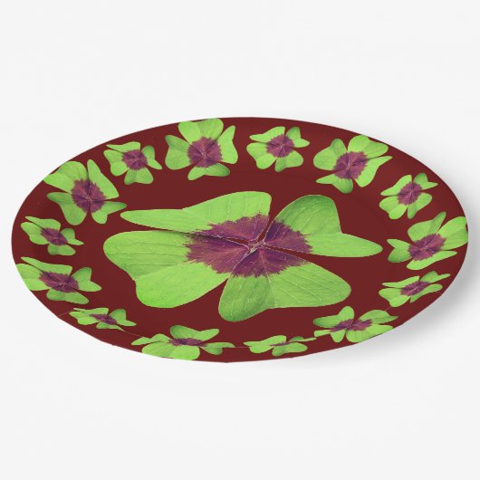 La Fête de la Saint-Patrick Assiette en carton (Angle)