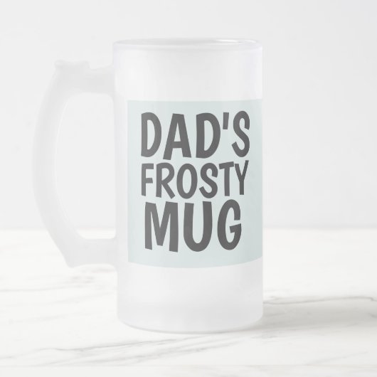 LA FÊTE DES PÈRES FROSTY DE PÈRE FROSTED GLASS Mug (Gauche)