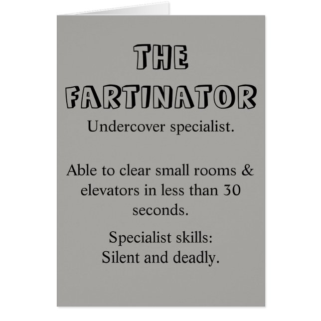 La Fête des pères joyeuse du Fartinator (Devant)