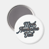 La Fête des pères papa la plus géniale | Magnet (Recto/Verso)