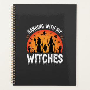 La fête d'Halloween avec mes sorcières lune vintag
