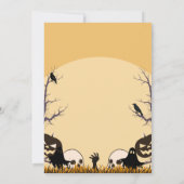 La Fête D'Halloween Des Adultes Une Invitation Pas (Dos)