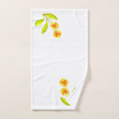 "La fête du Pansy" sur un ensemble de serviettes d (Serviette à main)