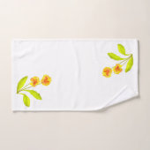 "La fête du Pansy" sur un ensemble de serviettes d (Serviette à main)