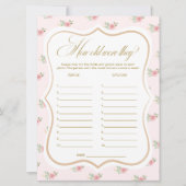 La fête du thé nuptiale devine la carte de jeu Age (Devant)