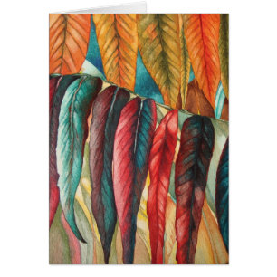 la feuille d'automne colore l'art moderne stylisé