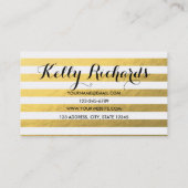 La feuille d'or de Faux barre le carte de visite (Dos)