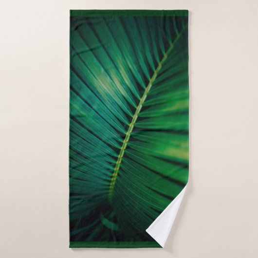 La Feuille verte Forêt tropicale Nature Photo (Serviette de bain)