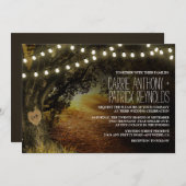 La ficelle de chute allume des invitations de (Devant / Derrière)