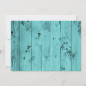 La ficelle en bois de plage allume le faire-part (Dos)