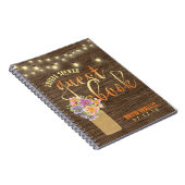 La ficelle en bois rustique allume le livre (Côté Droit)