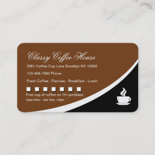 La fidélité de café-restaurant récompense la c