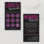 La fidélité de client récompense des cartes de (Devant / Derrière)