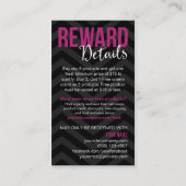 La fidélité de client récompense des cartes de (Dos)