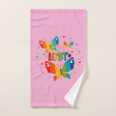 La fierté papillon L'amour est l'amour Sensibilisa (Serviette à main)