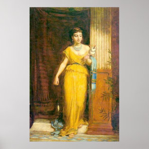 La Fileuse, door John William Waterhouse, 1874 Poster