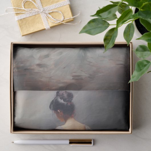 La Fille 1 Decoupage papier (Geschenk)