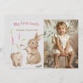 La fille de Bunny Premier Carte photo de la fête d (Devant / Derrière)