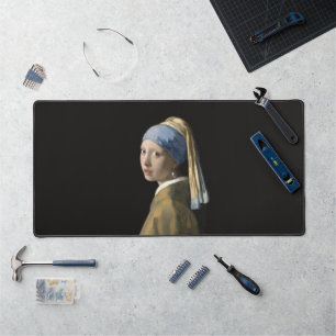 La fille de Johannes Vermeer avec une pièce de maî