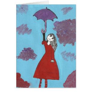 La fille de parapluie