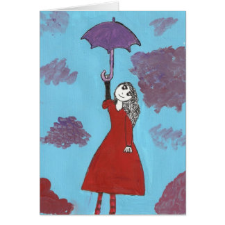 La fille de parapluie