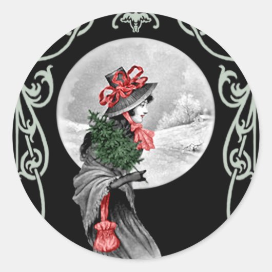 La Fille de Yule - Autocollant (Devant)