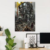 La fin du monde | AI Art Poster (Bureau à domicile)