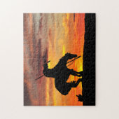 La fin du sentier Silhouette Jigsaw Puzzle (Vertical)