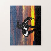 La fin du sentier Silhouette Jigsaw Puzzle (Vertical)
