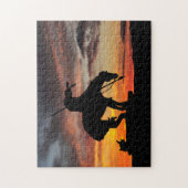 La fin du sentier Silhouette Jigsaw Puzzle (Vertical)