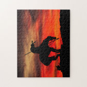 La fin du sentier Silhouette Jigsaw Puzzle (Vertical)