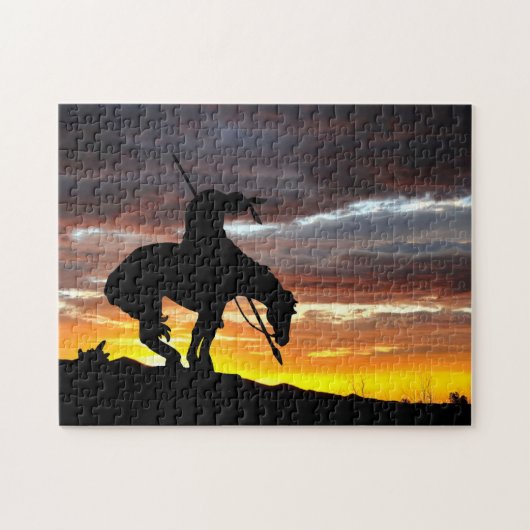 La fin du sentier Silhouette Jigsaw Puzzle (Horizontal)