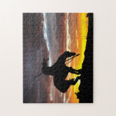 La fin du sentier Silhouette Jigsaw Puzzle (Vertical)