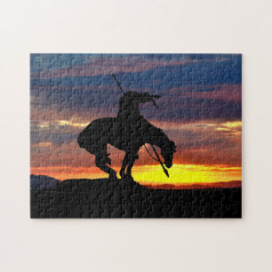 La fin du sentier Silhouette Jigsaw Puzzle