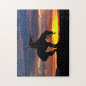 La fin du sentier Silhouette Jigsaw Puzzle (Vertical)