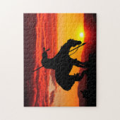 La fin du sentier Silhouette Jigsaw Puzzle (Vertical)