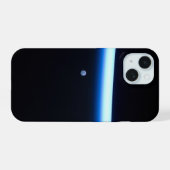 La fine ligne de l'atmosphère terrestre et une lun (Verso Horizontal)