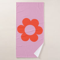 La Fleur 02 Flower Print Pink Retro Preppy Floral