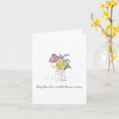 La fleur a une âme cette des fleurs dans la carte (Fleur jaune)